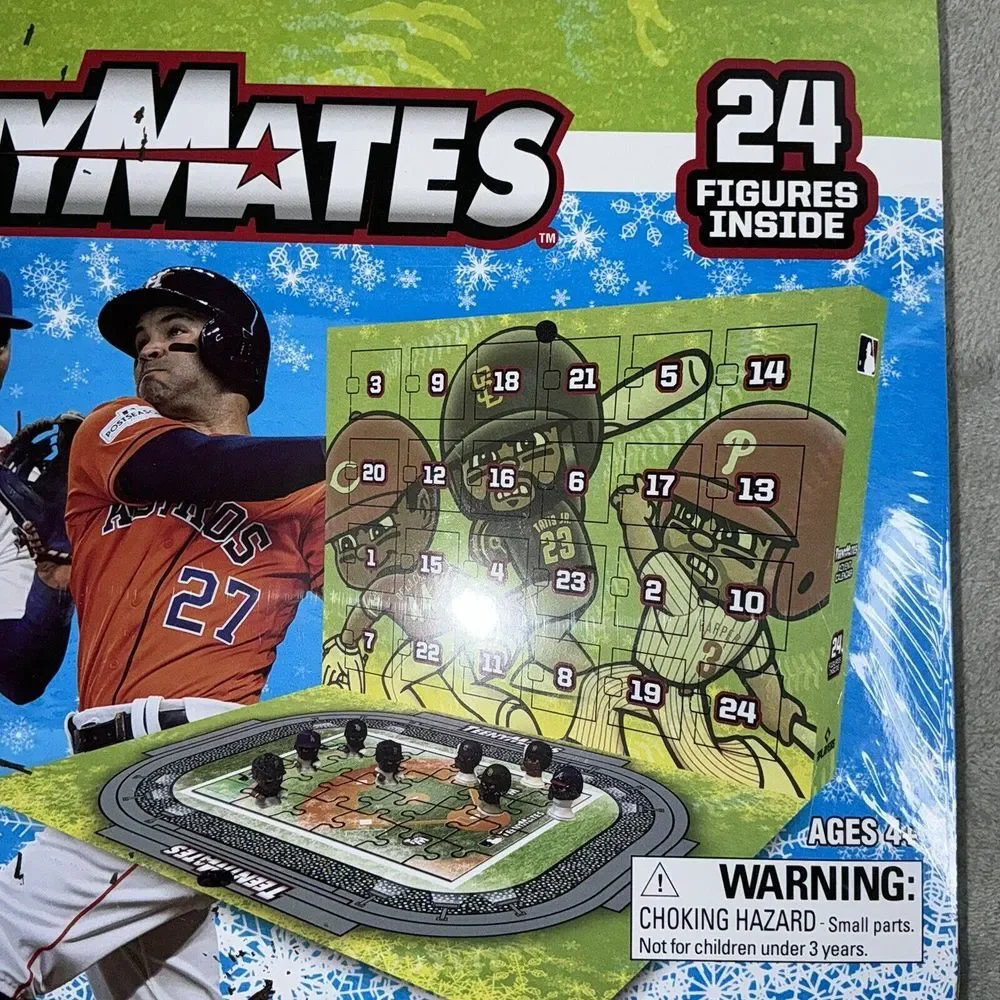 NEW 2024 TeenyMates Collectible MLB Advent Calendar 24‎ Figures Baseball Puzzle